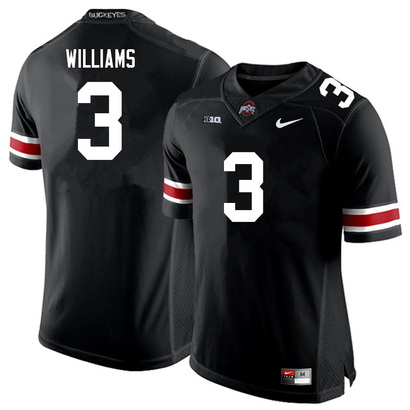 Ohio State Buckeyes #3 Miyan Williams College Football Jerseys Sale-Black
